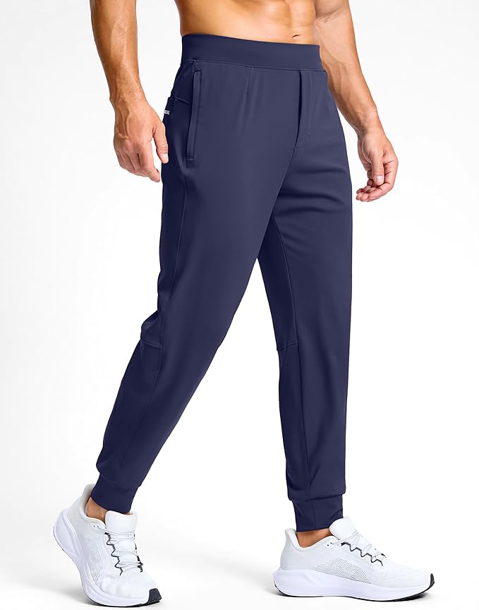 G Gradual Men's Golf Joggers Pants with Zipper Pockets Stretch Sweatpants Slim Fit Track Pants Joggers for Men Work Running