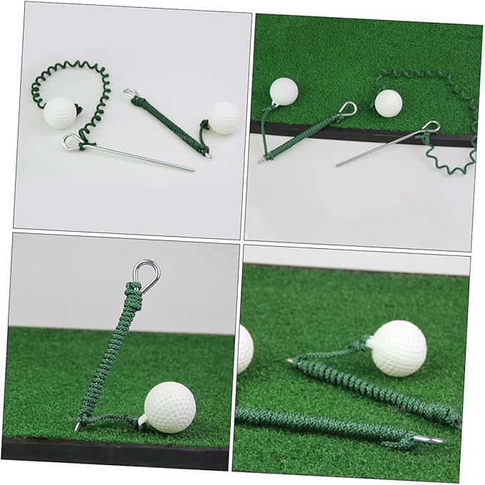 YARNOW Fly Rope Ball Golf Swing Trainer with Practice Rope for Skill Improvement Outdoor and Indoor Swing Practice Aid Convenient Warm-up Tool for Golfers