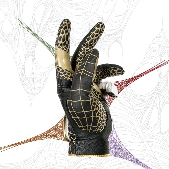 J&S Sporting Spider Grip Nonslip Golf Gloves for Men, Mens Golf Glove for Right Handed Golfer
