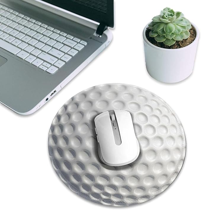 Golf Ball Mouse Pad,Golf Sport Mouse Pads for Desk, Stitched Edge Mousepad with Non-Slip Rubber Base, Gaming Mouse Mat for Computer Laptop Home Office