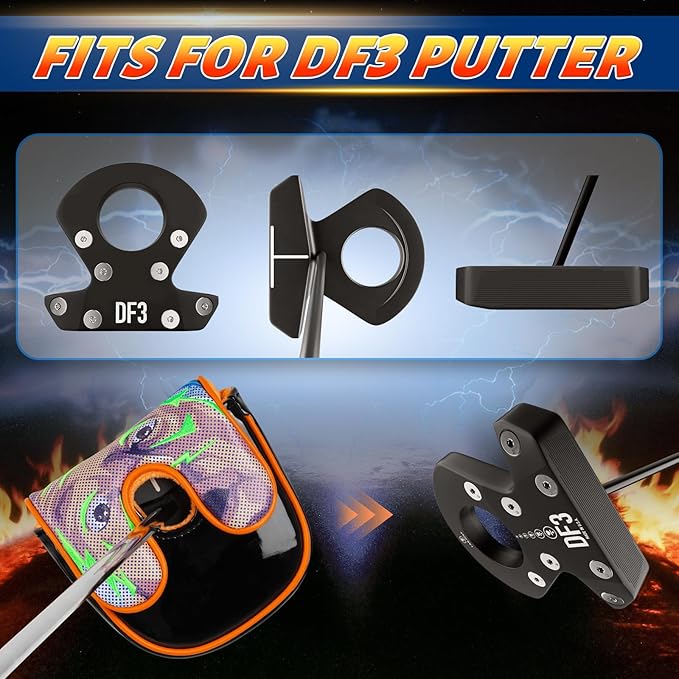 Golf Club Head Cover Golf Head Cover Driver Headcover Fairway Wood Headcover Hybrid Club Head Cover Back to The Easy
