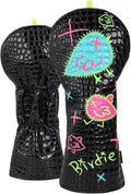 Craftsman Golf DF3 Putter Cover Golf Headcover Center Shaft Birdie Design OZ1 Headcover Mallet Putter Cover with Magnetic Closure for Driver Mid Mallet Putter Heel Shafted