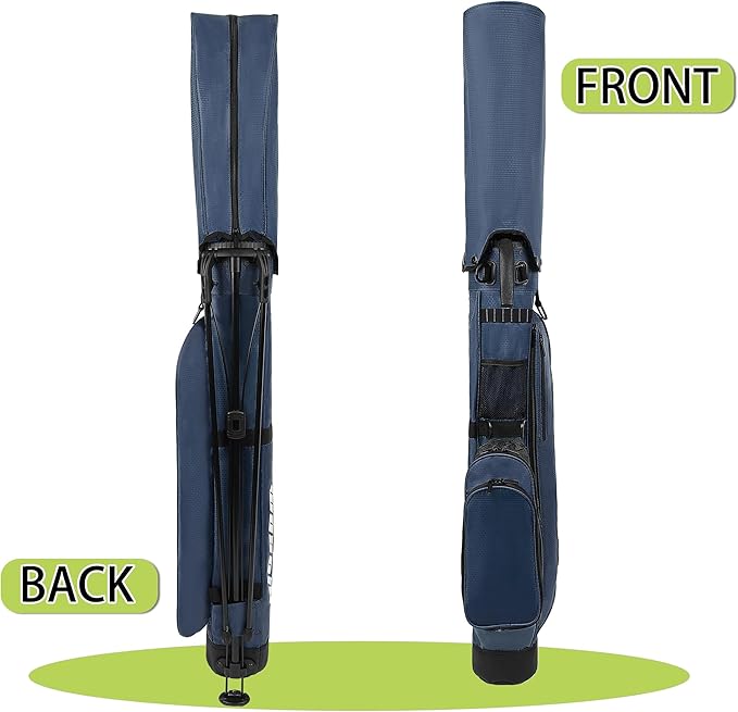 Golf Stand Bag,Lightweight Small Golf Bag,Medium Golf Carry Bag, 2-3Way Divider Men and Women with Adjustable Shoulder Strap Multiple Pockets with Golf Putter Covers