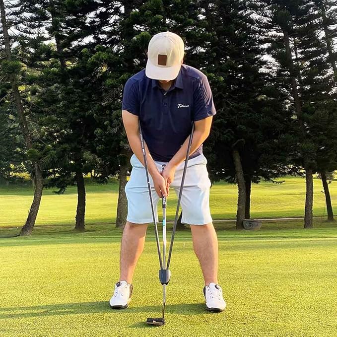 Golf Putting Training Aid, Putting Aid Golf Training Equipment for Perfect Putt, Attaches to Any Putter Shaft