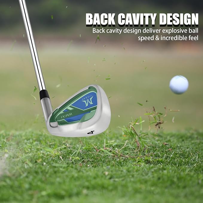 MAZEL WM-X1/2 Individual Men Golf Club Irons 1,2,3,4,5,6,7,8,9,Pitching Wedge,Approach Wedge,Sand Wedge with Graphite/Steel Shafts for Right Handed