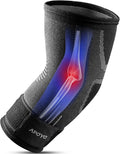 APOYO Elbow Brace for Tendonitis and Tennis Elbow, Compression Sleeve for Arthritis, Workouts, Reduce Joint Pain During Fitness Activity (Small)