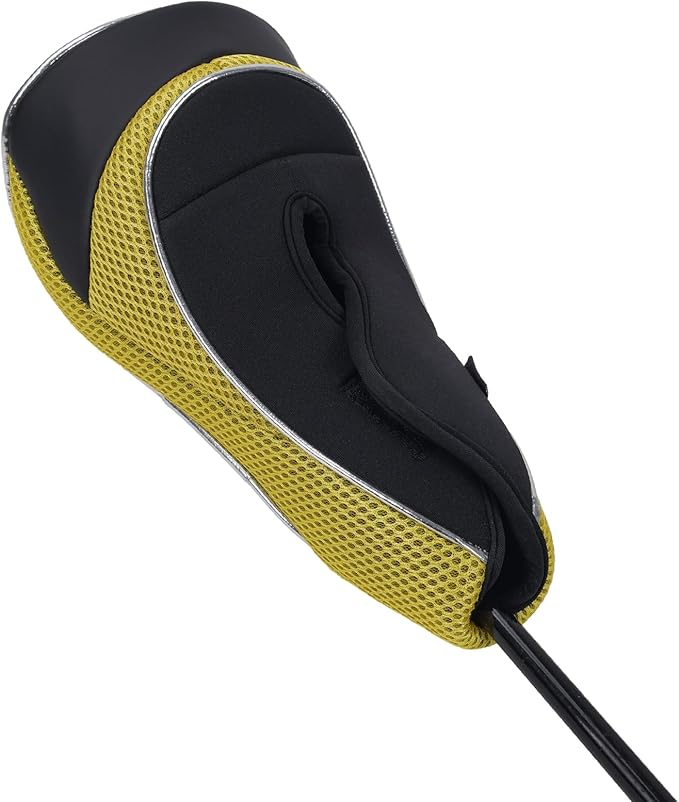 Andux Golf Club Driver Wood Head Covers with Hook & Loop Set of 3