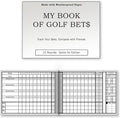 Golf Scorecards & Stat Tracking Booklet (21 Rounds) - Weatherproof Golf Journal - Golf Log (4" x 5.5" When Closed) - Golf Notebook fits in Holder or Pocket