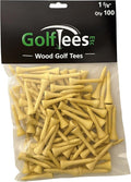 Wood Golf Tees - Standard Golf Tees for Men and Women