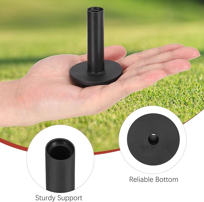 Rubber Golf Tees - Flexible Stable Ball Holder Use for Home & Outdoor & Indoor Tall Training Driving Range - [] Hitting Mats