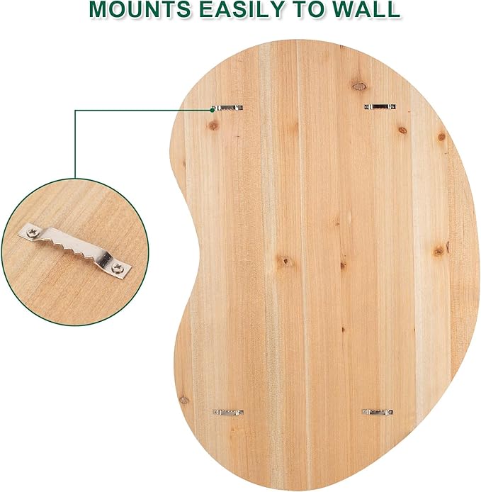 40 Golf Ball Display Rack Cabinet Holder Case - Wall Mount Golf Gifts for Enthusiasts - Unique Putting Green Shape
