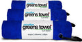 Blue 3 Pack Golf Towel Set for Golf Bags with Clip, Plush Microfiber Nap Fabric, 16x16, The Original (Royal Blue)