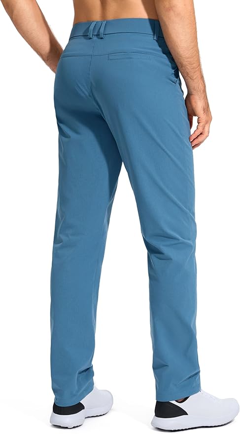 Pudolla Men's Golf Pants Stretch Work Dress Comfy Pants 30"/32"/34" Lightweight Quick Dry Casual Slacks Trousers with Pockets