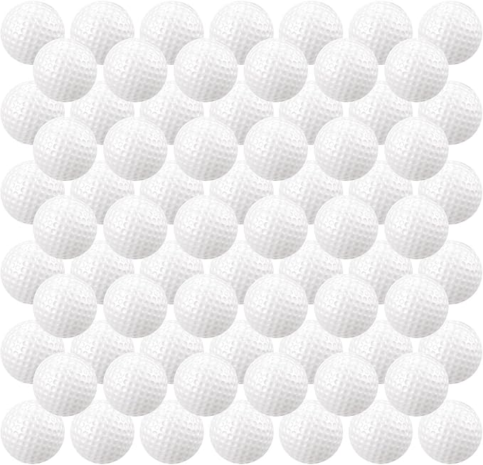 Junkin 80 Pcs Foam Golf Balls Rubber Practice Balls Realistic Feel and Flight Sport Training for Indoor or Outdoor Backyard Golf Training