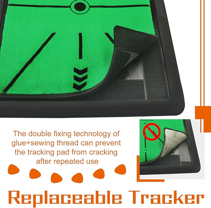 Replaceable Golf Training Practice Mat for Real-Time Swing Path Feedback 3 Pack, Golf Accessories and Gifts for Men/Women, Golfers, Beginners & Pros for Home Indoor Outdoor