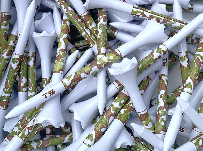 TRUESTRIKE Premium USA Golf Tees – 100-Pack Durable 3¼" / 2¾" Plastic Tees – Made in USA – Perfect Holiday Golf Gift