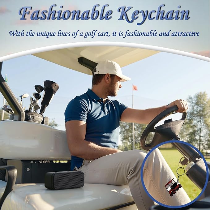 Golf Cart accessories Keychain，Keys To The Golf Cart Accessories Retro Metal Keychains for Golf Lovers Players