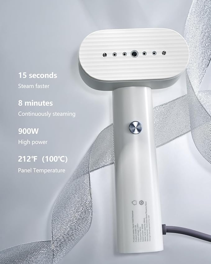 G6 Steamer for Clothes, Portable Travel Steamer Iron for Clothes, Just 0.7lbs Lightly, 10 Minutes of Continuous Steam, 900W Light Steame Irons for travel and home