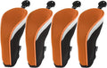 Andux Mesh Golf Hybrid Club Head Covers with Dial Number Tags, 4pcs/set