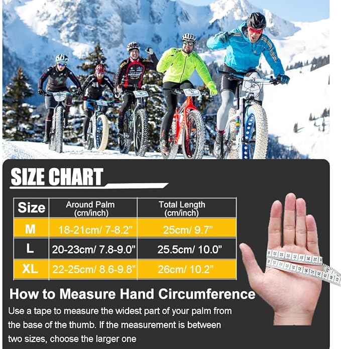 Winter Gloves for Men and Women Waterproof Gloves Thermal Sport Glove for Running Cycling Driving Hiking,Warm Touchscreen Glove for Work Outdoor