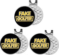 FINGER TEN Golf Ball Marker with Hat Clip Markers Assorted Patterns Value Gift Set Mark Golf Divot Tool Accessories for Men Women Kids