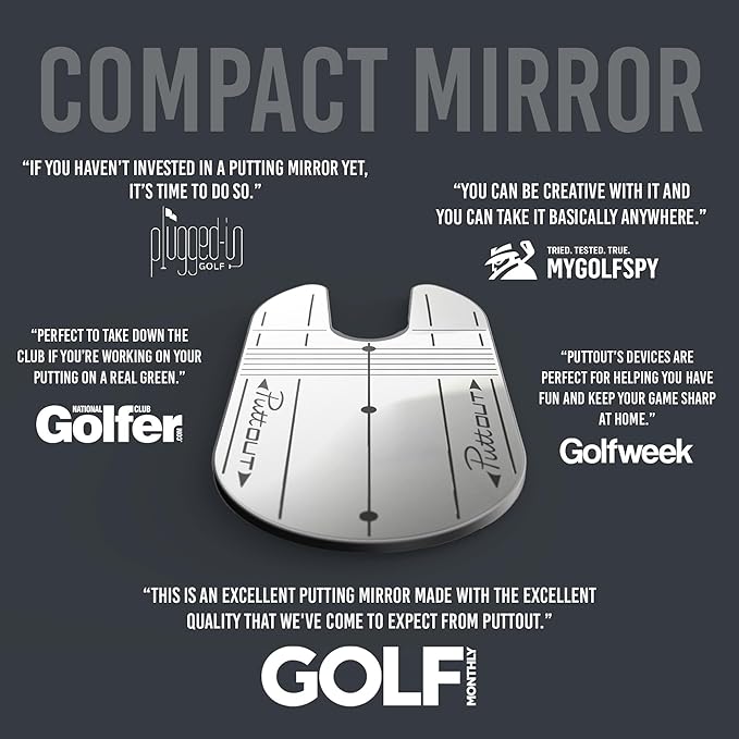 PuttOUT Compact Putting Mirror
