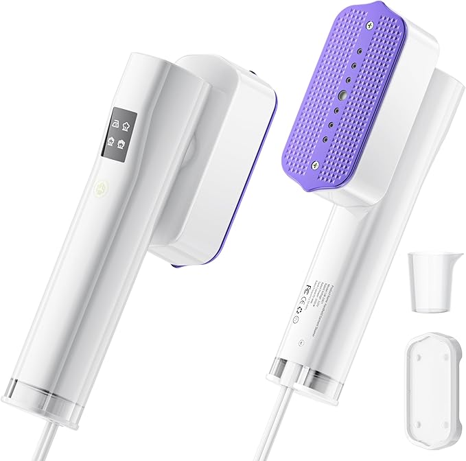 Steamer for Clothes, Handheld and Portable with 15-Second Heat-Up, 2-in-1 Steamer & Iron with Smart Touch Operation and 4 Modes, Suitable for All Fabrics, Ideal for Home & Travel