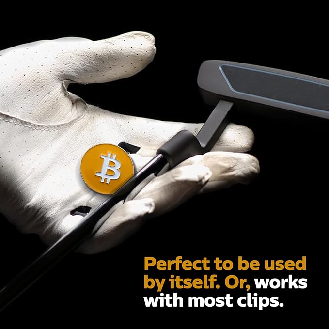Bitcoin Golf Ball Markers Value Pack - Works with Most Hat Magnetic Clips and Divot Repair Tools Men and Women Golf Gift Accessories Funny Ball Mark Bulk Lot