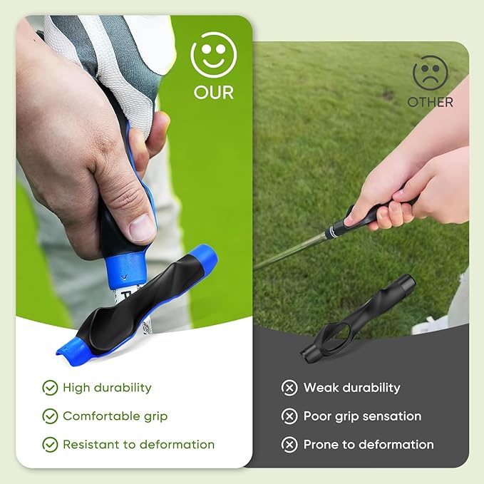 Golf Grip Trainer, Golf Training Aid, Easy To Carry to the Practice Area, Grip Trainer Club to Help Train Correct Hand Position, Golf Accessories Improve Your Swing Rhythm