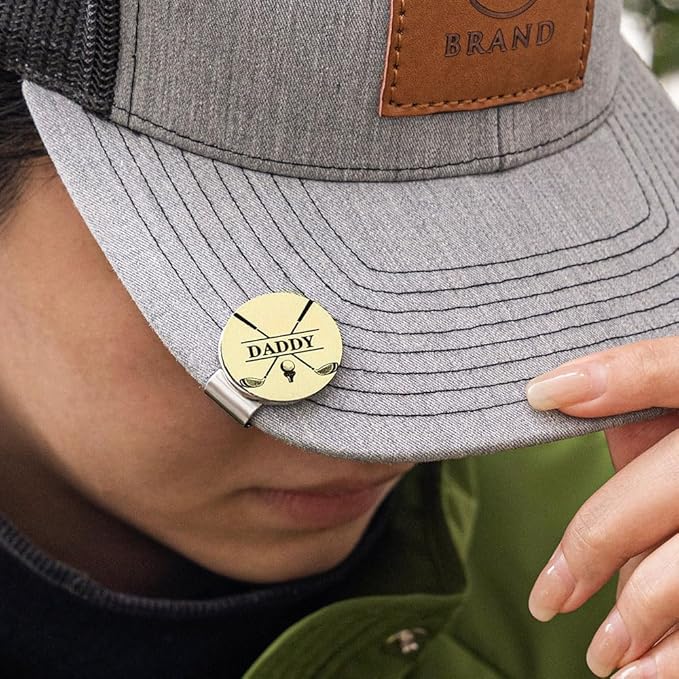 CALLIE Personalized Golf Ball Marker with Magnetic Hat Clip - Premium Golfer Accessory Gift