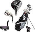 Left Handed M5 Golf Club Set for Tall Men, Black/Red