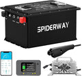 48V 105Ah Lithium Battery Golf Cart with 25A Charger, 48V LiFePO4 Battery, LCD Monitor & Mobile APP, 6000+ Cycles 48V Golf Cart Battery, Built-in 200A BMS, Max 10.24kW Output, Perfect for Golf Carts