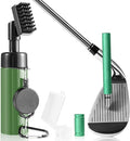 Pro Golf Club Cleaner Brush with Golf Groove Sharpener Tool Suitable for U & V-Grooves 8 Inches Golf Water Brush with Retractable Clip Hold 5oz of Water Perfect Golf Accessories for Men/Women