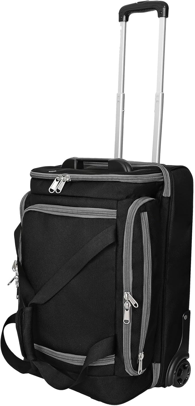CaddyDaddy First Class Military Grade Ballistic Nylon Travel Cover with EVA Dense Foam Top Padding 2 Year Full Replacement Coverage Self Standing Base XL Wheels Case for Transporting Clubs on Airlines