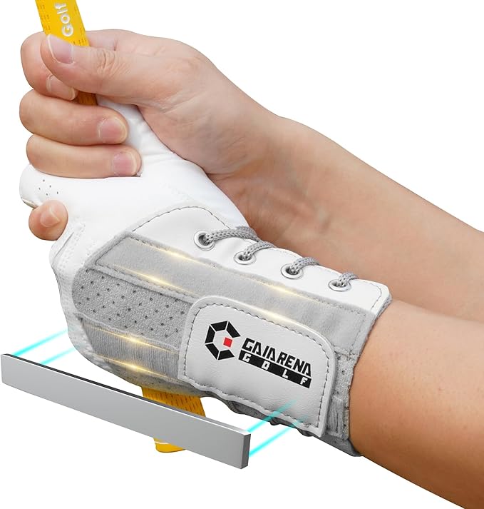 GAIARENA Golf Wrist Brace Wrist Hinge Swing Aid, Efficient Golf Swing Training Equipment to Correct Wrist Angle & Develop Muscle Memory for Beginner Golfers