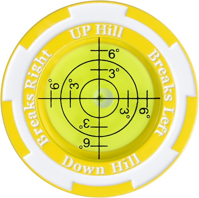 Golf Ball Marker with Bubble Level for Putting Green – Golf Accessories for Men, Putting Alignment Aid & Golf Ball Markers Gifts, Premium Training Tool | SmartLevel Upgrade