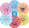 Westside Discs Origio Burst 6-Disc Golf Set - Beginner Frisbee Golf Discs Set for Men - 2X Drivers, 2X Fairway Driver, 1x Midrange & 1x Putter - Mini Marker Included - Colors Will Vary