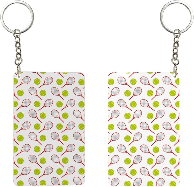 Golf Keychains Rectangular Acrylic Keychain Daily Key Ring Car Key Fob Holder 2X3 Inch