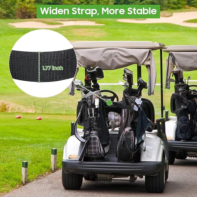 Bag Holder Bracket for EZGO TXT 1994-Up, Golf Cart Bag Strap Rack Assembly for 2 Seater Carts, OEM 71851-G01, 610642, 618206