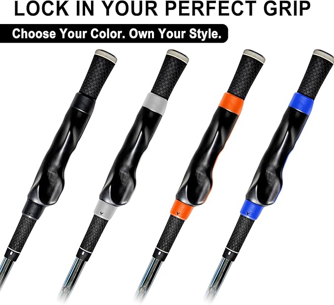 Golf Grip Trainer, Grip Trainer for Golf Clubs - Right Hand Golf Training Aid with Ergonomic Design, Corrects Golf Grip Posture and Improves Swing Accuracy