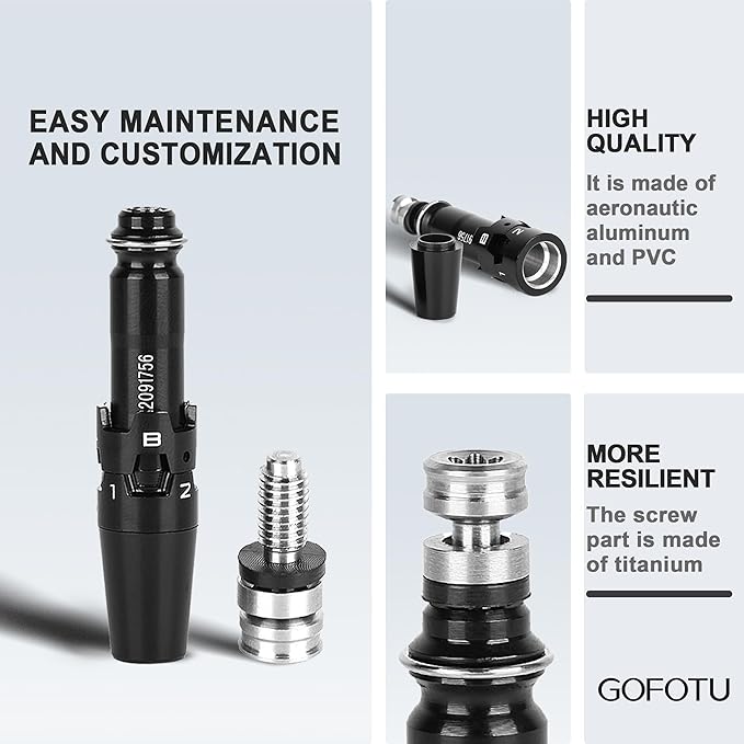 .335 Adapter Sleeve W/Serial Compatible with Titleist GT2,GT3,GT4，TS1,TS2,TS3,TS4,917/915/913D, Driver