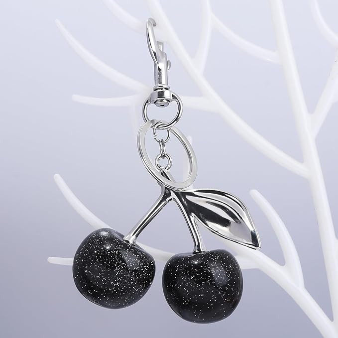 Fruit Bag Charm Purse Charms Keychain Strawberry Cherry Accessories Keychain For Women Birthday Valentine Day Gifts