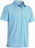 Golf Shirts for Men Dry Fit Short Sleeve Print Performance Moisture Wicking Polo Shirt