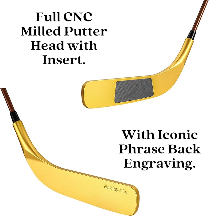 ZEETY Golf Putter, CNC Milled Hockey Stick Style Blade Putter – Unique Golf Gifts for Men and Women, Precision Milled Face, Fun Novelty Golf Club