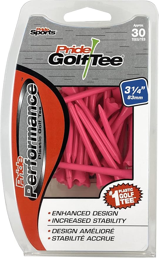 Pride Performance 3-1/4" Golf Tee, 30 Count