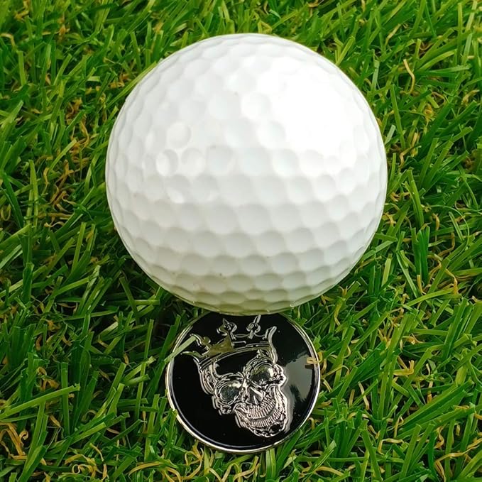 Golf Ball Markers with Hat Clips Value Sets for Men Women Golfer, Removable Attaches Easily to Golf Cap Premium Gifts