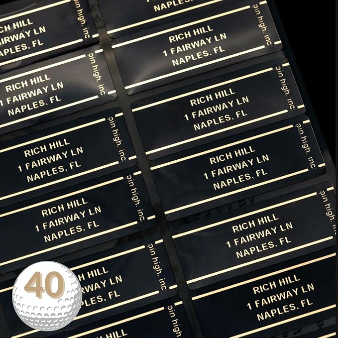 Golf Essentials: Personalized ID Labels, Pro Scorecards & Game Guides. Weatherproof Accessories for Club Tracking, Stat Logging & Wagering
