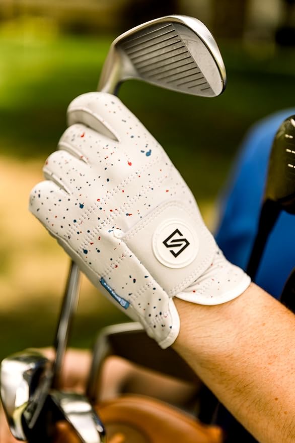 Premium Golf Glove | 100% AAA Cabretta Leather | Cool Golf Gloves Men | Serious Feel & Performance | Mens Golf Gloves Left Hand
