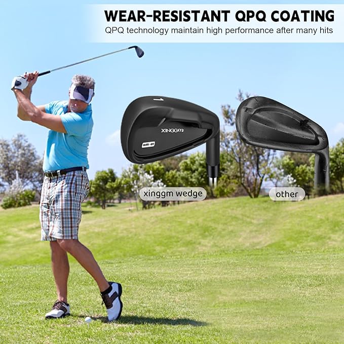 XM-01 Individual Golf Irons or Golf Irons Set - Premium Men Golf Club Iron with Steel Shaft for Right Hand Golfers Stiff Flex