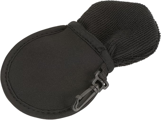MECCANIXITY Golf Ball Cleaner Portable Pouch Pocket Washer Bag with Clips
